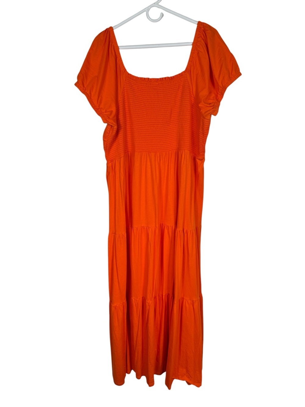 Daily Practice by Anthropologie Orange Tiered Maxi Dress, Size 2X - Picture 8 of 9